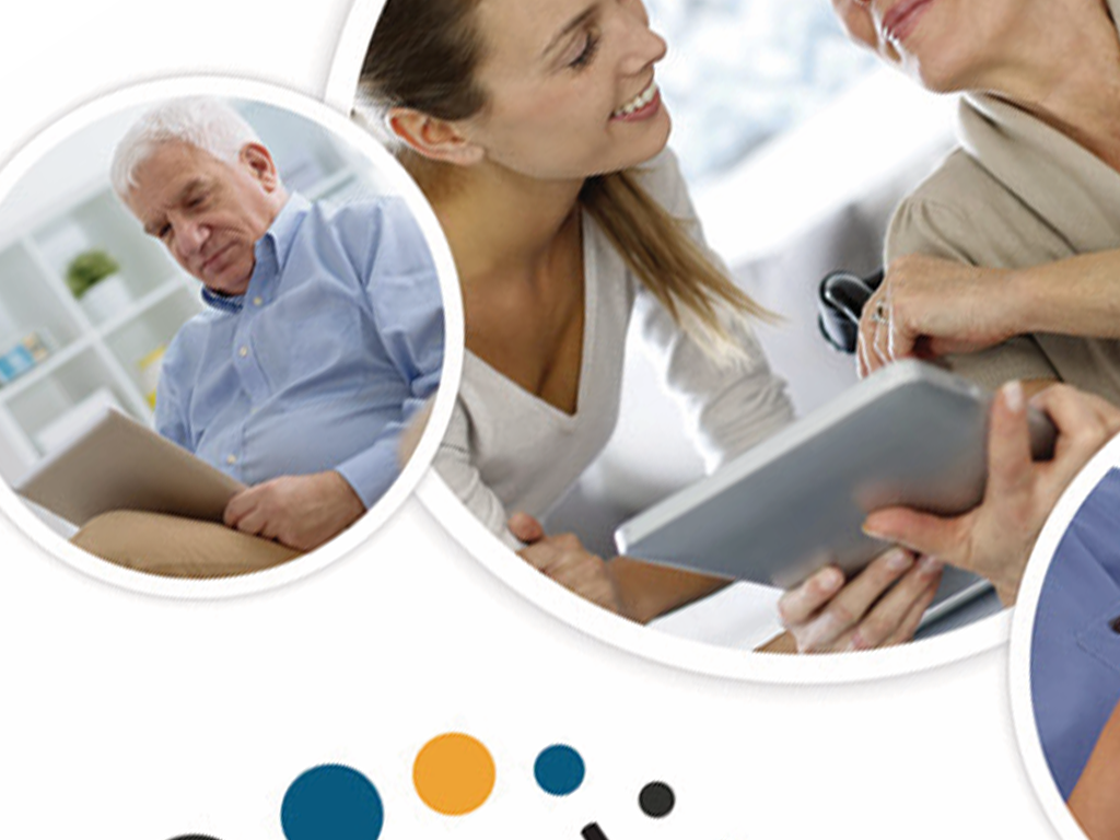 Digital healthcare solutions. Rollup banner and flyers.